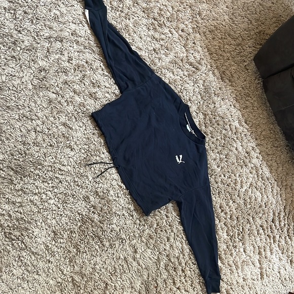 Puma crew neck sweat top draw string sweat top🖤🔥 - Picture 2 of 8